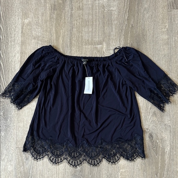 Banana Republic Navy Blue Lace Top XS NWT - Picture 2 of 4
